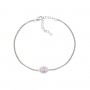 AMEN - BRACCIALE LADY IN ARGENTO CON ZIRCONI MORGANITE