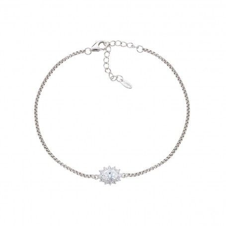 AMEN - BRACCIALE LADY IN ARGENTO CON ZIRCONI BIANCHI