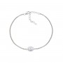 AMEN - BRACCIALE LADY IN ARGENTO CON ZIRCONI BIANCHI
