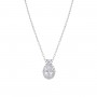 AMEN - COLLANA MADAME IN ARGENTO CON ZIRCONI BIANCHI