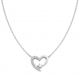 AMEN - COLLANA "CUORE" IN ARGENTO CON ZIRCONI