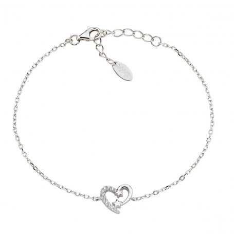 AMEN - BRACCIALE CUORE E STELLE CON ZIRCONI