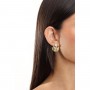 OPS - COLLEZIONE FLOW - ORECCHINI A CERCHIO CON EFFETTO ONDA