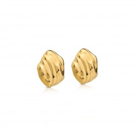 OPS - COLLEZIONE BOLD - ORECCHINI A LOBO A CONCHIGLIA