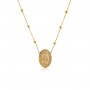 OPS - COLLEZIONE FAITH - COLLANA DORATA CON PENDENTE E SOGGETTO SACRO