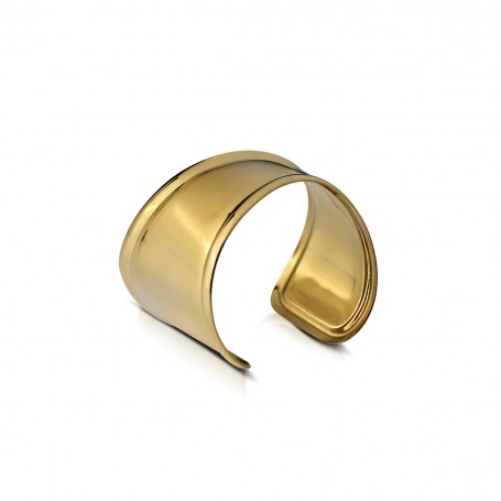 OPS - COLLEZIONE AURA - BRACCIALE RIGIDO BANGLE ALLA SCHIAVA DORATO