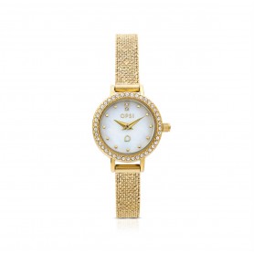 OPS - COLLEZIONE WATCH ALLURE - OROLOGIO DA DONNA CON ZIRCONI DORATI - 21MM