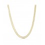 OPS - COLLEZIONE MULTI LINE - COLLANA DOPPIA CATENA IN ACCIAIO DORATO