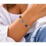 OPS - COLLEZIONE MOSAIC - BRACCIALE IN ACCIAIO DORATO E PIETRE BLU
