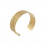 OPS - COLLEZIONE AURA - BRACCIALE RIGIDO MARTELLATO DORATO