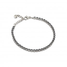 OPS - COLLEZIONE GLIMMER - BRACCIALE TENNIS CON PIETRE NERE
