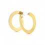 OPS - COLLEZIONE BOLD - ORECCHINI A CERCHIO PIATTO 4,5MM