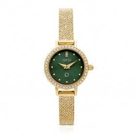 OPS - COLLEZIONE WATCH ALLURE - OROLOGIO DA DONNA CON ZIRCONI DORATI - 21MM