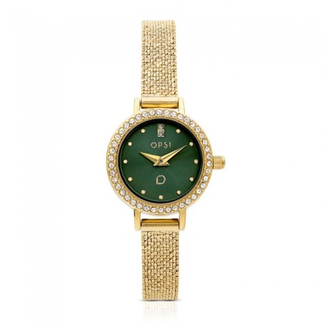 OPS - COLLEZIONE WATCH ALLURE - OROLOGIO DA DONNA CON ZIRCONI DORATI - 21MM