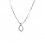 OPS - COLLEZIONE PURE PEARL - COLLANA PERLE BIANCHE E CATENA SILVER CON PENDENTE