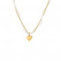 OPS - COLLEZIONE PURE PEARL - COLLANA PERLE BIANCHE E CATENA DORATA CON PENDENTE