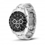 DANIEL WELLINGTON - OROLOGIO ICONIC TACHYMETER 3-LINK BLACK SILVER - 42MM
