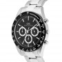 DANIEL WELLINGTON - OROLOGIO ICONIC TACHYMETER 3-LINK BLACK SILVER - 42MM