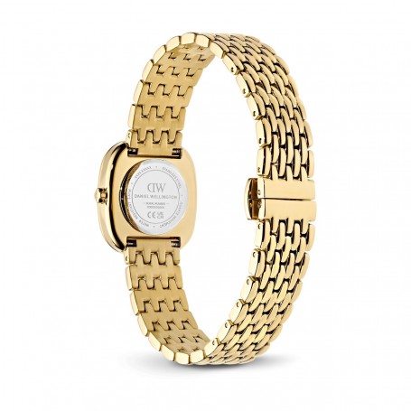DANIEL WELLINGTON - OROLOGIO WHITE GRAIN-LINK GOLD - 24X28MM