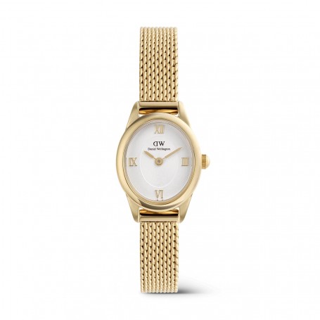 DANIEL WELLINGTON - OROLOGIO OPHELIA MINI MESH WHITE GOLD - 22x25MM