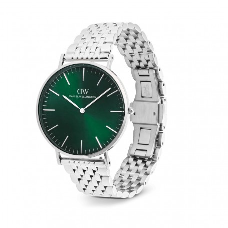 DANIEL WELLINGTON - OROLOGIO CLASSIC 7-LINK EMERALD SILVER - 40MM