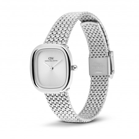 DANIEL WELLINGTON - OROLOGIO MARGOT BRAIDED MESH UNITONE SILVER - 24X26MM