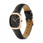 DANIEL WELLINGTON - OROLOGIO CORT BLACK LEATHER BLACK ROSE GOLD - 30X38MM