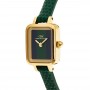 DANIEL WELLINGTON - OROLOGIO QUADRO MINI GREEN LIZARD WARWICK GOLD - 15,4X18,2MM