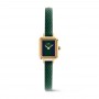 DANIEL WELLINGTON - OROLOGIO QUADRO MINI GREEN LIZARD WARWICK GOLD - 15,4X18,2MM