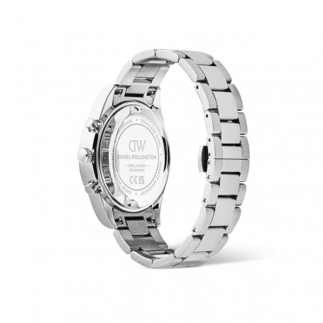 DANIEL WELLINGTON - OROLOGIO ICONIC TACHYMETER 3-LINK SILVER - 42MM