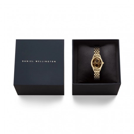 DANIEL WELLINGTON - OROLOGIO OPHELIA MINI BEANS LINK AMBER GOLD - 20x25,5MM