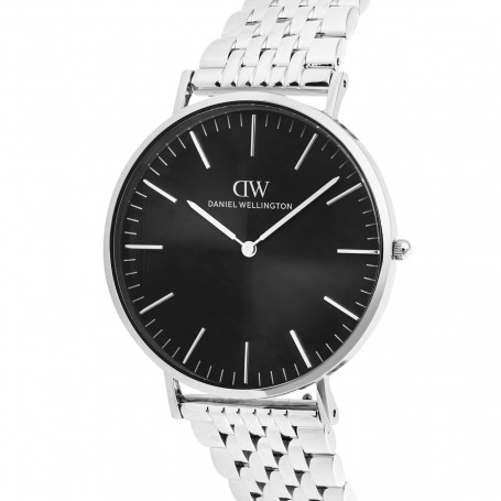 DANIEL WELLINGTON - OROLOGIO CLASSIC 7-LINK BLACK SILVER - 40MM