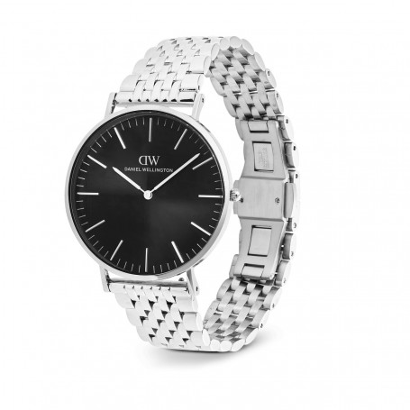 DANIEL WELLINGTON - OROLOGIO CLASSIC 7-LINK BLACK SILVER - 40MM