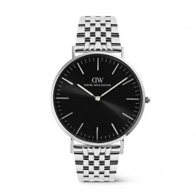 DANIEL WELLINGTON - OROLOGIO CLASSIC 7-LINK BLACK SILVER - 40MM