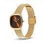 DANIEL WELLINGTON - OROLOGIO MARGOT BRAIDED MESH AMBER GOLD - 24X26MM