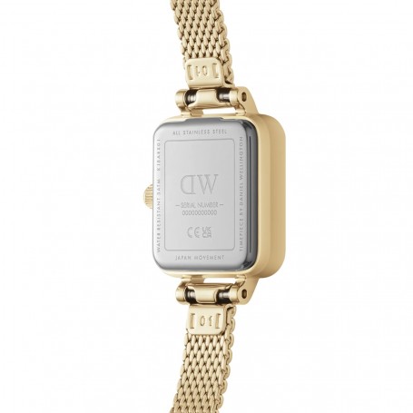 DANIEL WELLINGTON - OROLOGIO QUADRO MINI EVERGOLD AMBER - 15,4X18,2MM