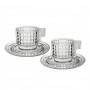BACI MILANO - SET 2 TAZZINE CAFFE' - CHIC & ZEN - COLLEZIONE CRYSTAL TOUCH