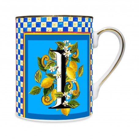 BACI MILANO - MUG LETTERA I - COLLEZIONE ORTIGIA