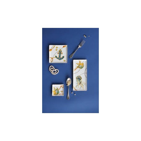 BACI MILANO - VASSOIO GOURMET QUADRATO - COLLEZIONE PORTOFINO