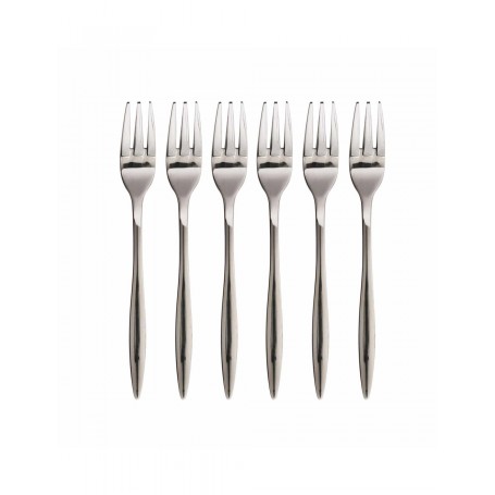 BRANDANI - FORCHETTINA DESSERT STRETCH INOX SET 6 PZ - COLLEZIONE CUCINA & TECHNO
