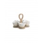 BRANDANI - ANTIPASTIERA SET 4 PZ - COLLEZIONE RICCIOLI DI FATA