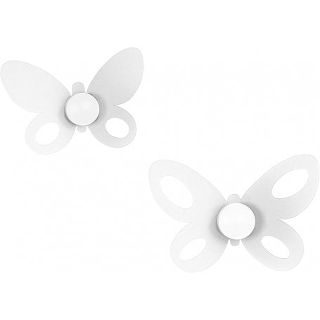 ARTI E MESTIERI - APPENDIABITI SET 2 PZ GANCI PARETE - COLLEZIONE BUTTERFLY