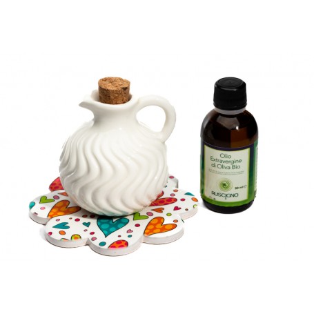 CUORE MATTO - OLIERA+PIATTINO+OLIO - COLLEZIONE CUORICINI