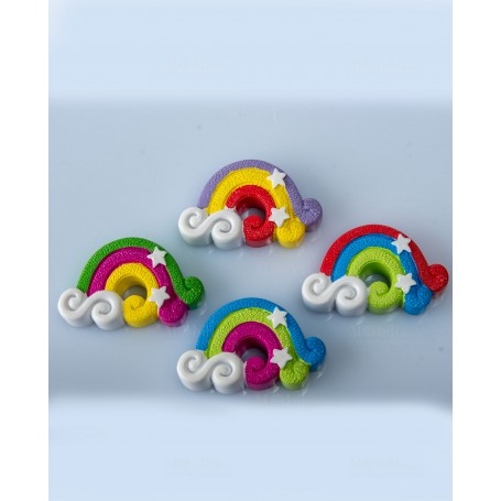 CUORE MATTO - MAGNETE ARCOBALENO - COLLEZIONE BOMBONIERE SOLIDALI