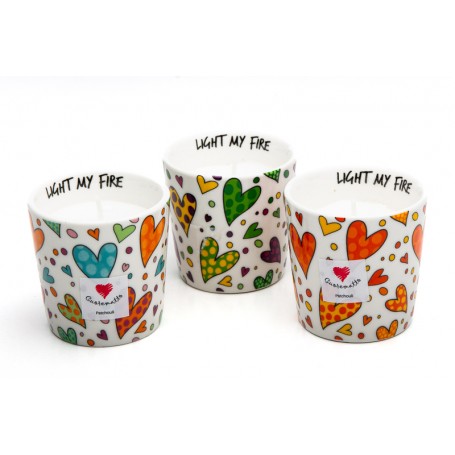 CUORE MATTO - CANDELA LIGHT MY FIRE - COLLEZIONE CUORICINI