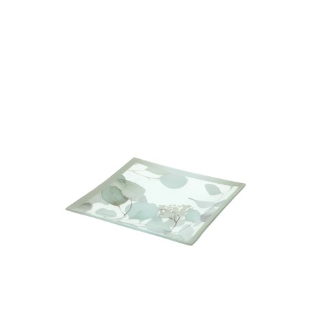 HERVIT - PIATTO IN VETRO - COLLEZIONE BOTANIC