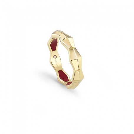 SALVINI - EVA- Anello or/br hyceramic rossa mm4,30 m.14