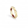 SALVINI - EVA- Anello or/br hyceramic rossa mm4,30 m.14