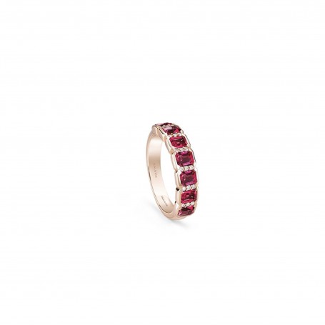 SALVINI - REGINA 4,01 - Anello or brill.rubini tg.smeral.mis.15