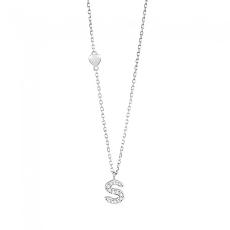 SALVINI - BE HAPPY - Collierino brill.9kt-lettera s